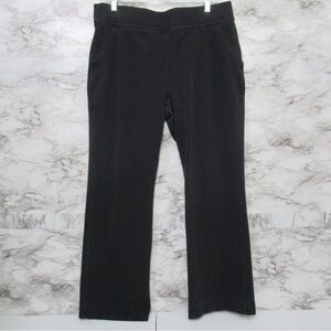 Duluth Trading Co Black NoGA Naturale Cotton Bootcut Pants Size Large X 29